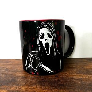 Bioworld Ghost Face Coffee Mug Cup 16 oz Scream Movie Horror Halloween NEW